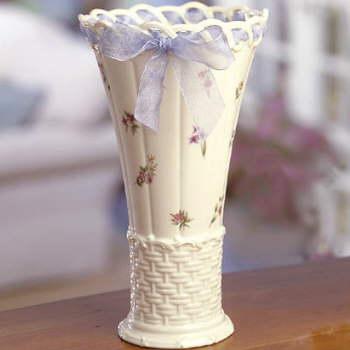 Lenox China Posy Basket Medium Trumpet Vase