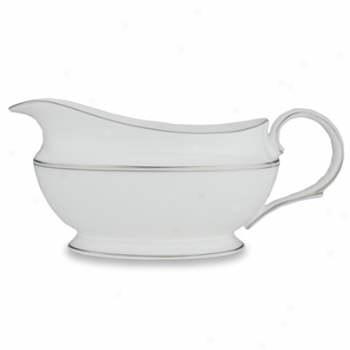 Lenox Fine China Dinnerware Federal Platinum Sauce Boat