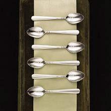 Lenox Pearl Platinum Demitasse Spoon Set Of 6