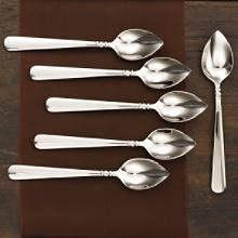 Lenox Pearl Platinum Grapefruit Spoon Swr Of 6