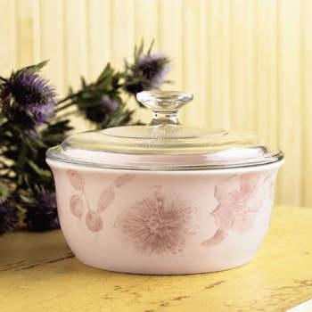 Lenox Thistle Casserole W/glass Lid