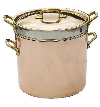 Mauviel Cupretam Tinned Copper 3 Pieces Pasta Pot