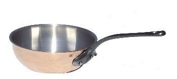 Mauviel Cuprinox Curved Splayed Szute Pan