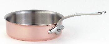 Mauviel Cup5inox Style Saute Pan With Cast Stainle