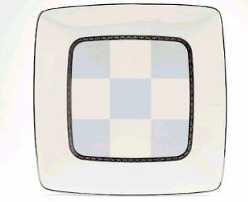 Noritake Cascade Platimum Square Large Accent Plate