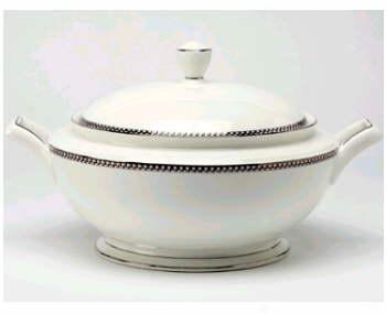 Noritake Cellini Platinum Covered Vegetable