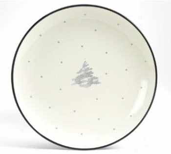 Noritake Colorwave Graphite Holiday Snow Accent Pl