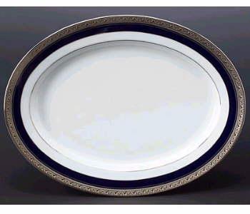 Noritake Crestwood Cobalt Plat Med Oval Platter