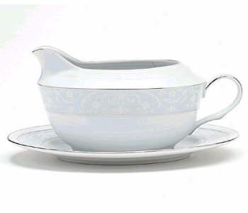 Noritake Glenrose Plat Gravy W/ Tray