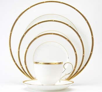 Noritake Rochellle Gold 5 Piece Place Setting