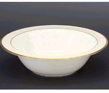 Norutake White Palace Round Vegetable Bowl