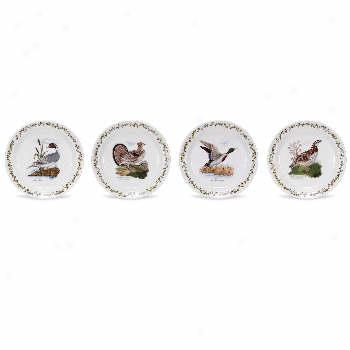 Portmeirion Birds Of America Salad Plate Set Of 4