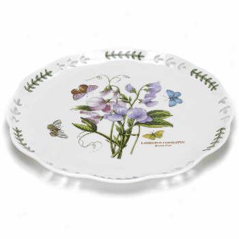 Portmeirion Botanic Garden Pierced Cake Plate 10 Inches