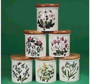 Portmeirion Botanic Garden Spice Jars Set Of 6