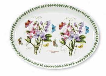 Portmeirion Botanic Garden Sweet Pea 15 Inch Oval Platter