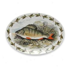 Portmeirion Compleat Angler Oval Plate/steak Platter-11 Inch