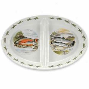 Portmeirion Compleat Angler Oval Divided Dish