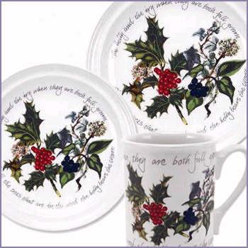 Portmeirion Holly & Ivy 3 Piece Place Setting