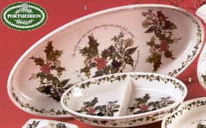 Portmeirion Holly & Ivy Low Oval Baking Dish