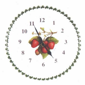 Portmeirion Strawberry Fair Kitchrn Wall Clock