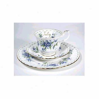 Royal Albert Flower Of The Month July Cup & Saucer