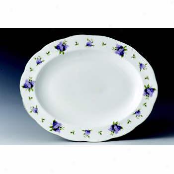 Royal Albert Lilac Lane Platinum Medium Platter