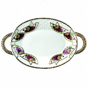 Royal Albert Old Country Roses Basketweave Tray