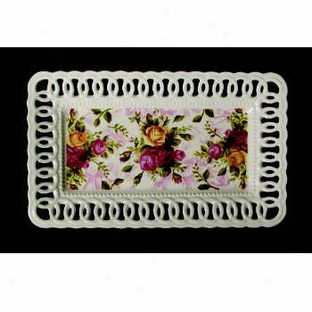 Royal Albert Old Country Roses Pierced Small Tray