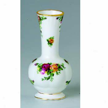 Royal Albert Old Rude R0ses Stem Vase