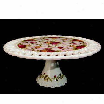 Royal Albert Old Country Roses Pierced Cake Plate