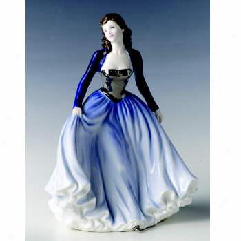 Magnificent Doulton Pretty Ladies Happy Anniversary Blue (si1ver)