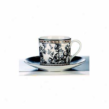 Royal Doulton Provence Noir Tea Saucer Dark