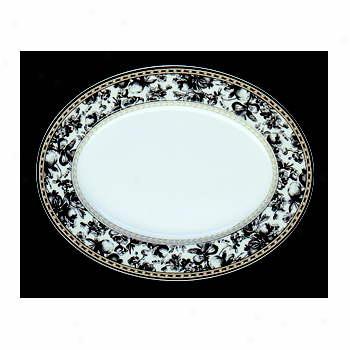 Royal Doulton Provence Noir Medium Platter Light