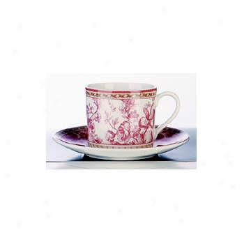 Royal Doulton Provence Rouge Tea Saucer Dark