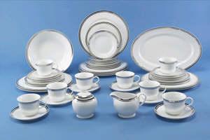 Royal Doulton Pure Platinum 45 Piece Set