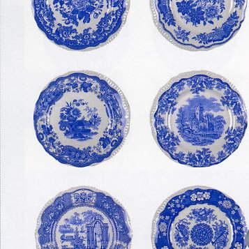 Spode Blue Room  Regency Plates Set Of 6