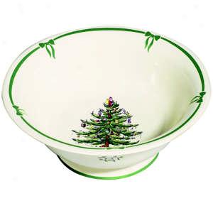 Spode Christmas Tree Footed Punch Bowl