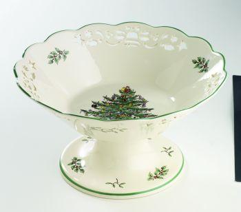 Spode Christmas Tree Pedestal Comporr