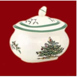 Spode Christmas Tree Sugar Box & Cover