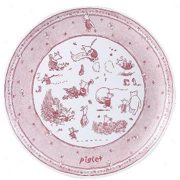 Spode Disney Classic Pink Pooh Piglet Wall Plate