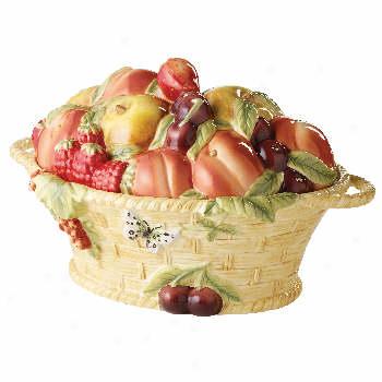 Spode Fruit Haven Figural Covered Centerpiece