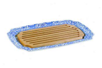 Spode Judaica Collection Challah Tray With Woody Insert