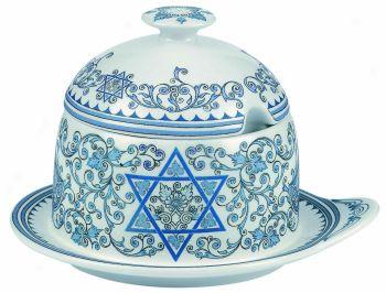 Spode Judaica Collection Honey Pot