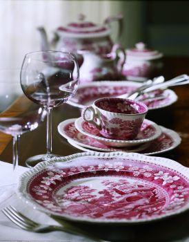 Spode Tower Pink Teacup & Saucer