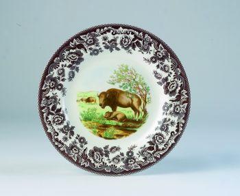 Spode Woodland American Wildlife Salad Plate Bison