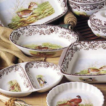 Spode Woodland Round Covered Deep Dish