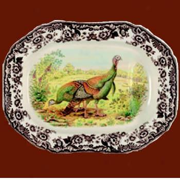 Spode Woodland Oval Turkey Platter