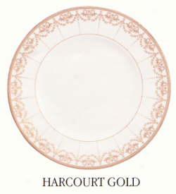 Waterford ChinaH arcourt Gold 9 Inch Accent Salad Plate