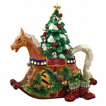 Waterford First-rate work  Holiday Rocking Horse Teapto