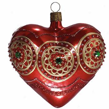 Waterford Classic Holiday Adorned Crimson Heart